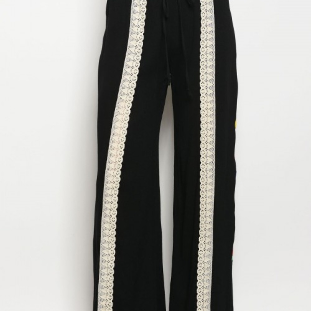 Pants WIDE LEG PANTS  pant boho embroidere - Picture 3 of 4